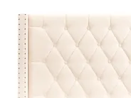 Ottoman Bed LUBBON Velvet Off-White 140 x 200 cm (EU Double)_882138