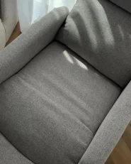 Sedia reclinabile SELVIK Poggiapiedi a scomparsa Tessuto Beige_997409