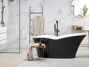 Vasca da bagno freestanding DULCINA 170 x 80 cm Nero/Bianco_812176