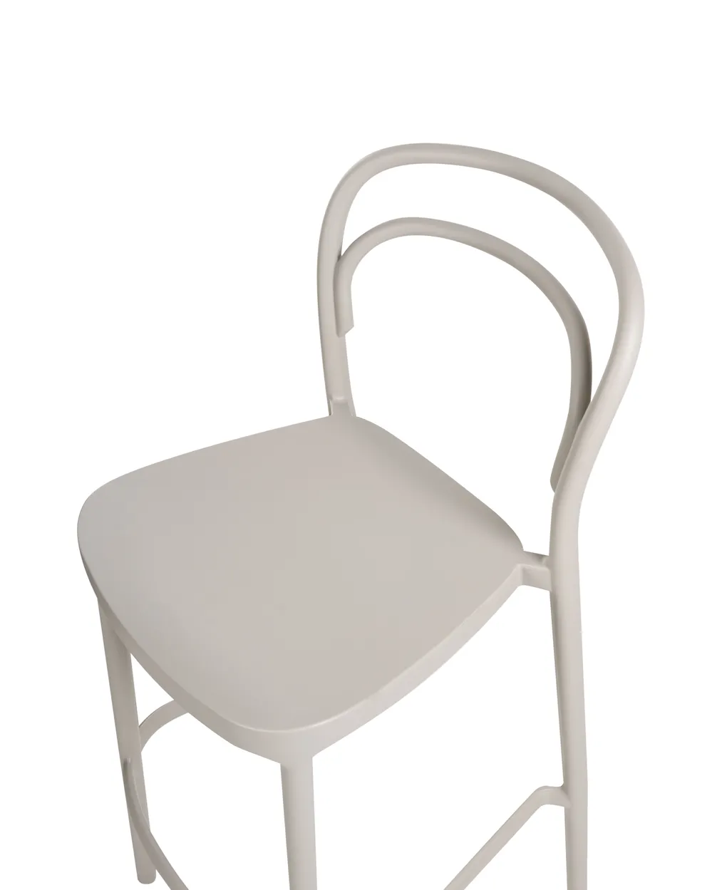 Set of 2 Garden Bar Chairs PORANO Beige_1000499