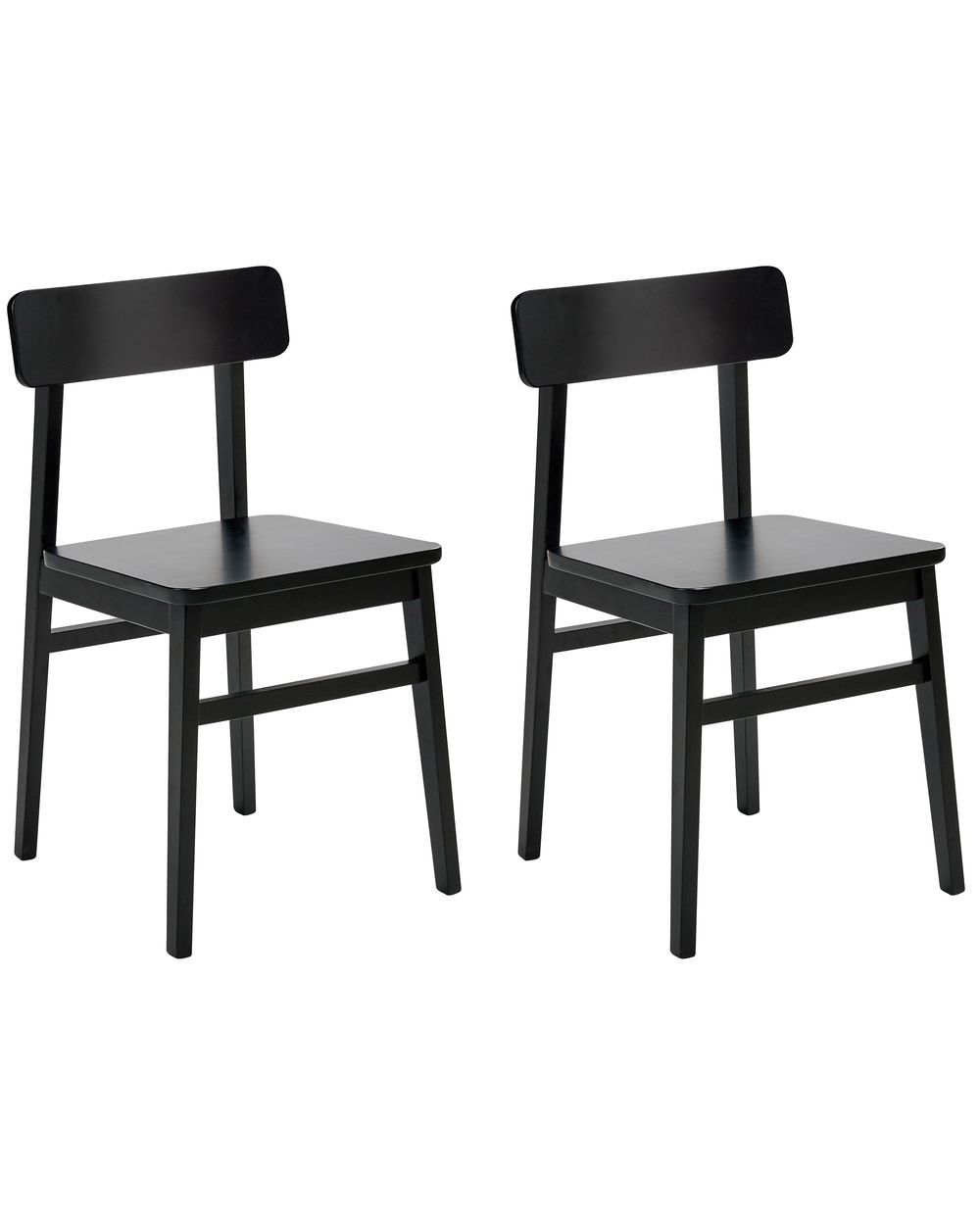 Set di 2 sedie da pranzo GORRE Legno Nero