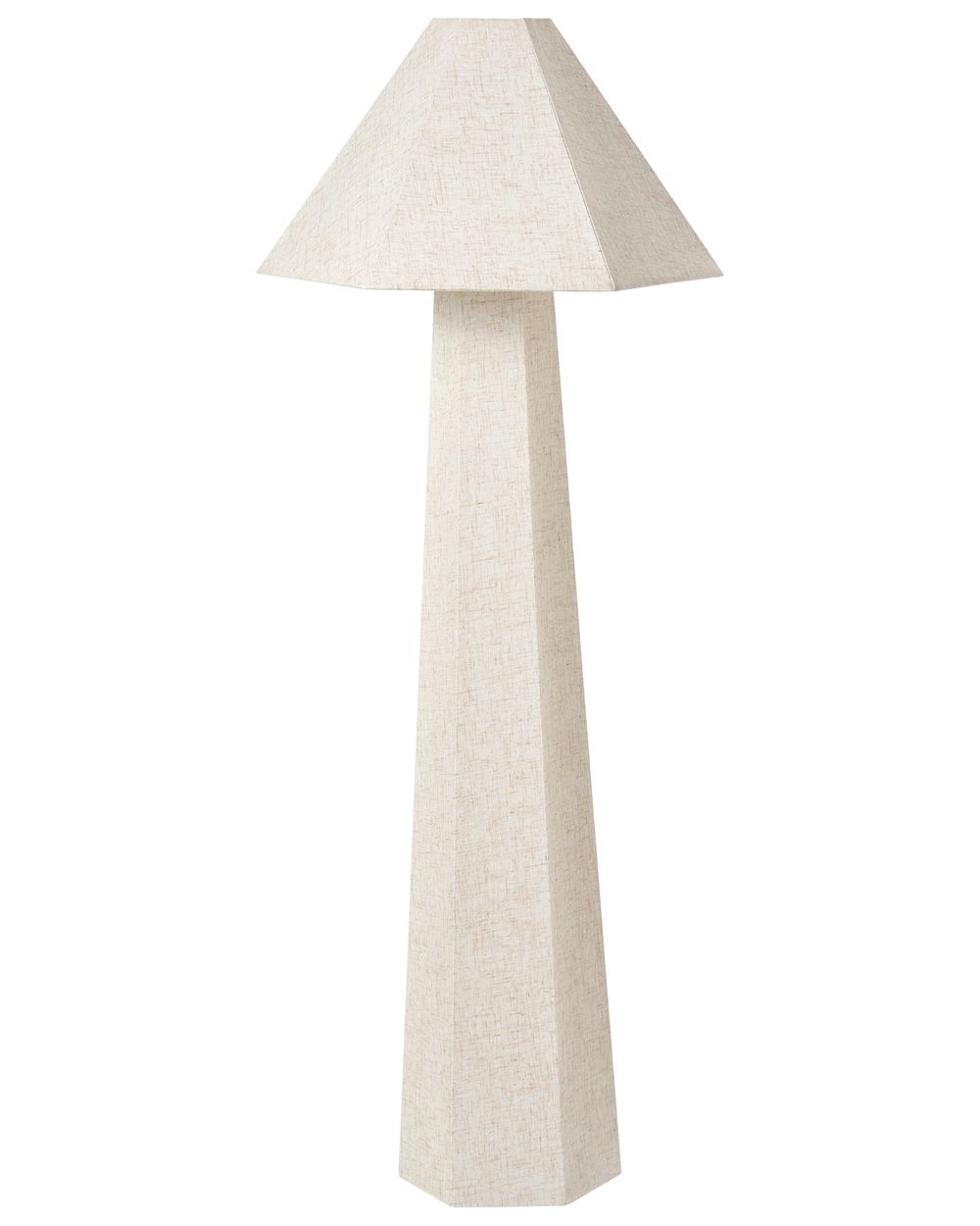 Lámpara de pie DEMBI Lino sintético Beige claro