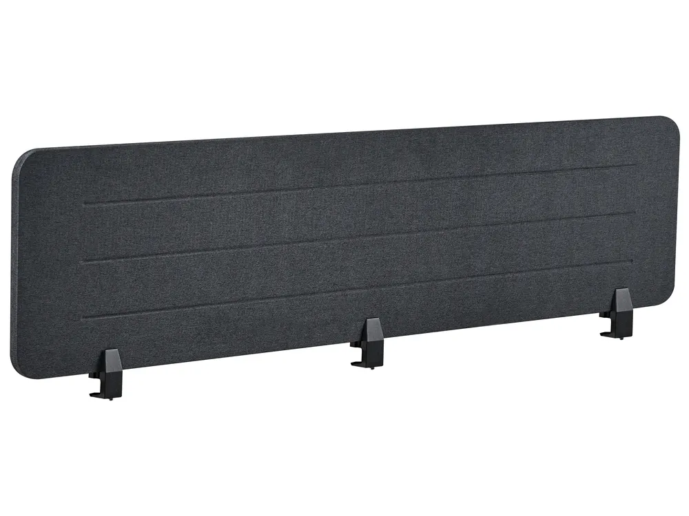 Divisorio da scrivania ZIGGY 180 x 40 cm Grigio scuro