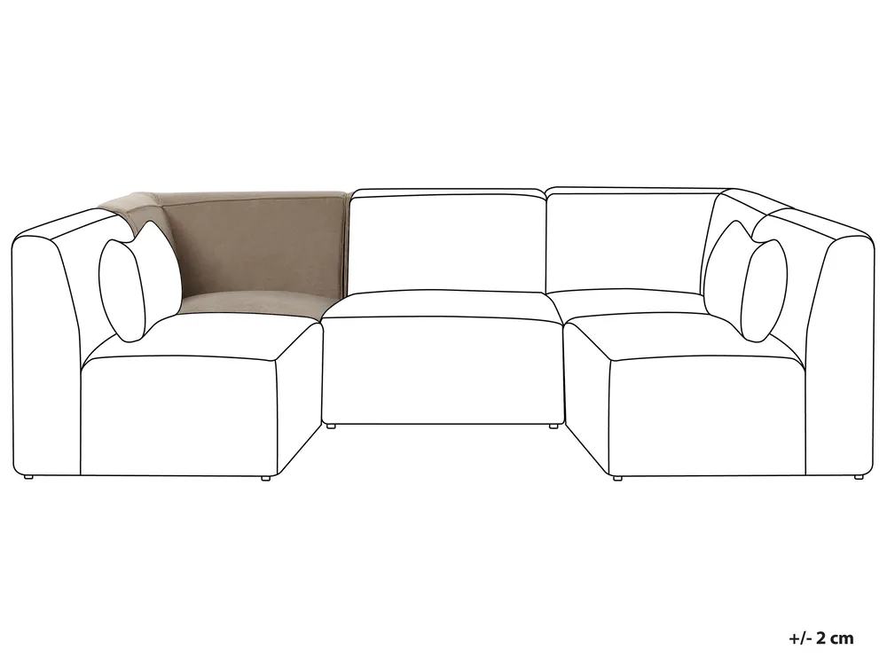 Corner Seat LEMVIG Corduroy Taupe_876014