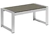Garden Coffee Table SALERNO 90 cm 50 cm Metal Dark Grey