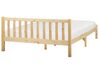 Wooden EU Double Size Bed Light FLORAC_918224