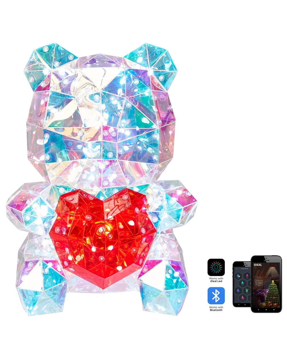 Decorazione a LED orsacchiotto RIGEL con App Multicolore_887521