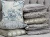 Set di 2 cuscini decorativi in velluto grigio 45 x 45 cm HOSTA _853718