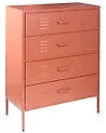 Chest of Drawers ENAGO Metal Golden Brown