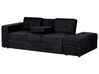 Divano letto nero con ottomano contenitore FALSTER_878869