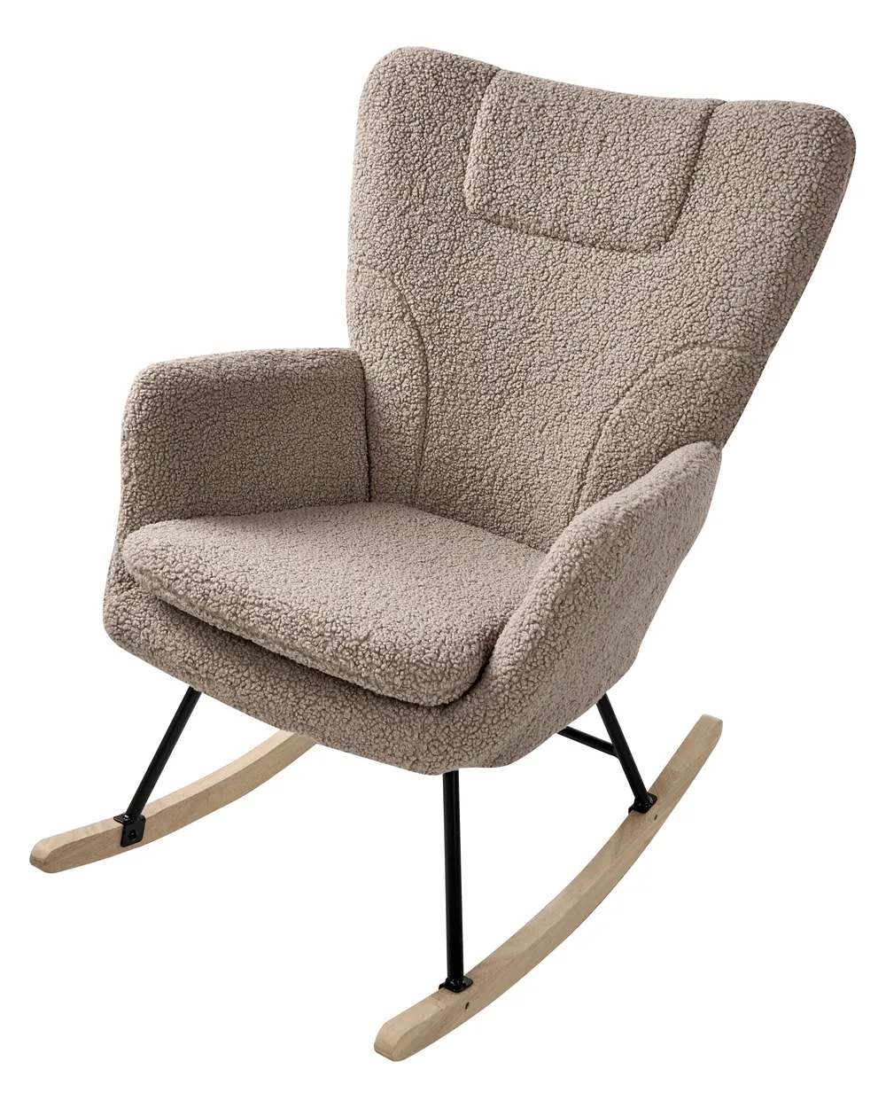 Rocking Chair SANDVE Boucle Taupe_1033090