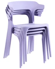 Set of 4 Garden Chairs GUBBIO Violet_1080278