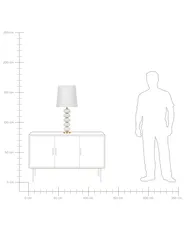 Lampada da tavolo FRIO Metallo Bianco_823032