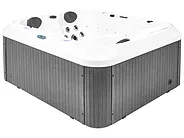 Outdoor Whirlwanne mit LED HORCONES Grau_1081908