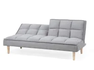 Sofa Bed 3 Seater SILJAN Fabric Light Grey Grey_702074