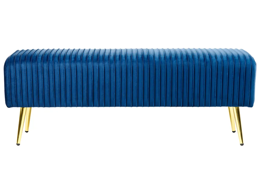 Upholstered Bench PATERSON Velvet Blue_860439