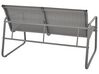 4 Seater Metal Garden Sofa Set Grey BARREA_921810