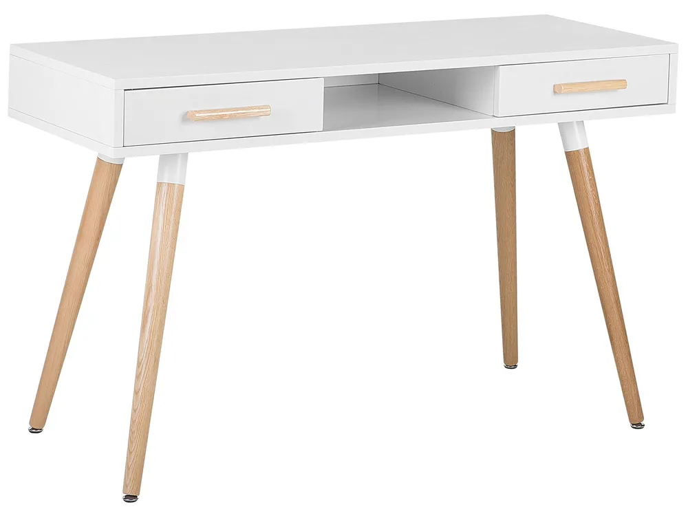 Home Office Desk FRISCO 120 cm 50 cm with Storage White