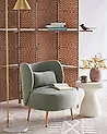 Armchair OTSBY II with Cushion Boucle Green