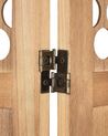 Wooden Folding 4 Panel Room Divider 170 x 163 cm Light Wood CERTOSA_874046