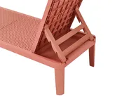 Lettino Prendisole OSSIMO Materiale sintetico Rosso_1032261