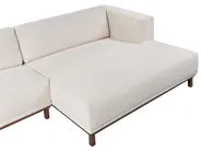 Corner Sofa 4 Seater VENG Corduroy Light Beige Left Hand_1006995