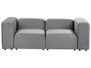 Modular Sofa 2 Seater FALSTERBO Velvet Grey_919367