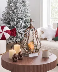 Christmas Decoration LED PETRUMA 40 cm Light Brown_1028248