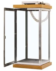 Lantern BORNEO 41 cm Metal Silver_722967