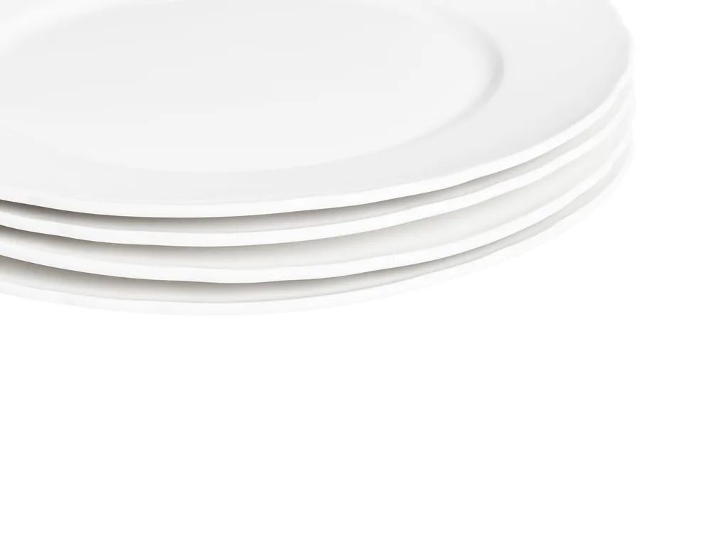 Set of 16 Dinnerware ELDERBERRY Porcelain White_957227