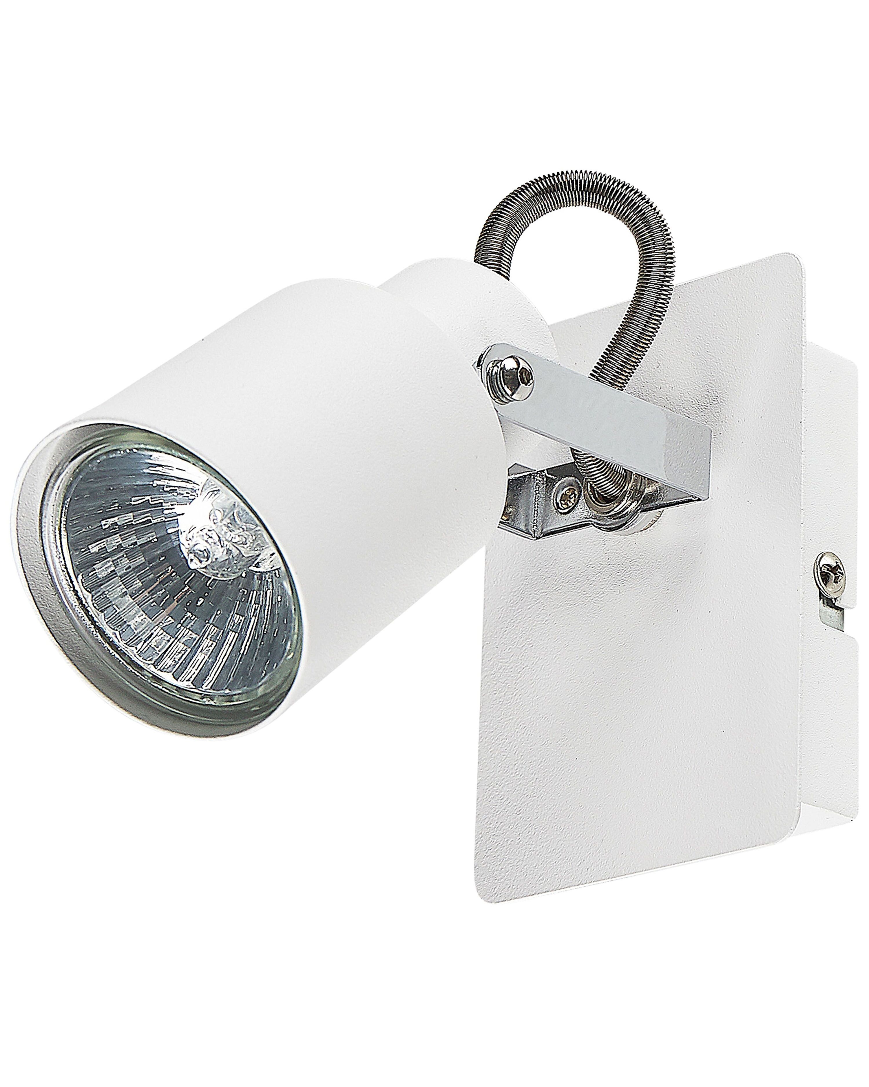 Set of 2 Spotlight Lamps BONTE Adjustable Metal White | Beliani.co.uk