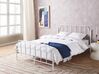 Kovová posteľ 140 x 200 cm biela MAURESSAC_902753