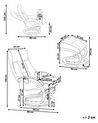 Fotel do masażu podgrzewany z podnóżkiem ekoskóra beżowy FORCE_697907