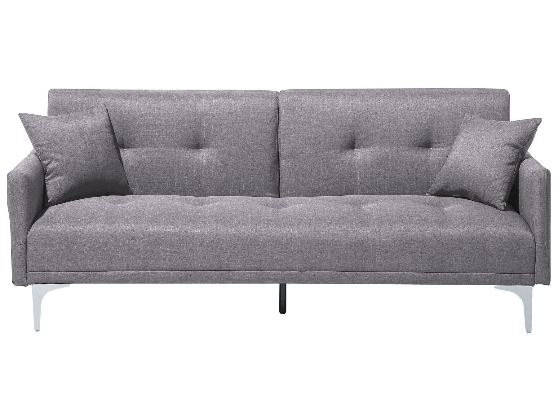 3-Sitzer Schlafsofa grau / silber LUCAN_707289