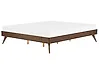 Bed without Headboard BERRIC 180 x 200 cm (EU Super King) Dark Ash Wood