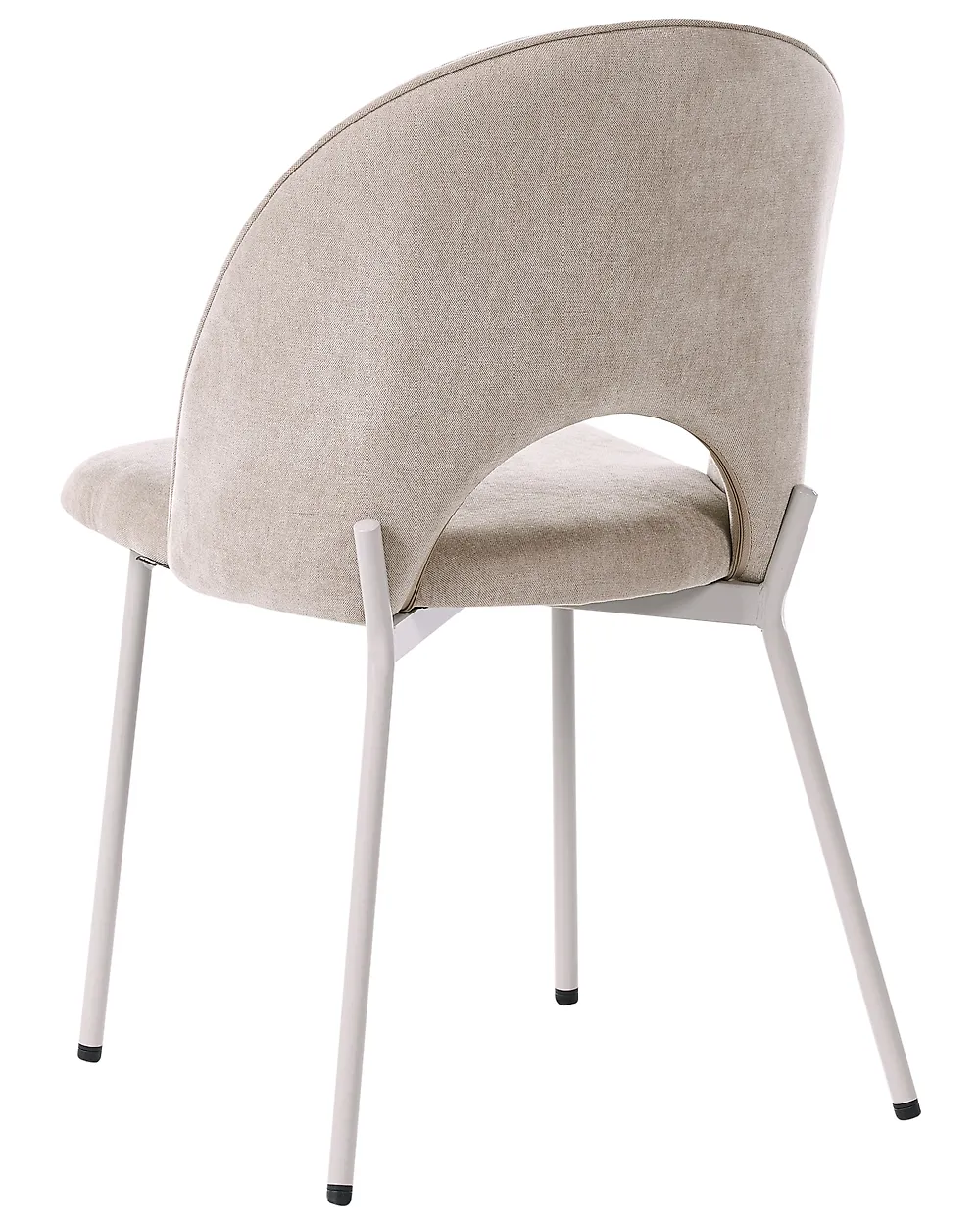 Set of 2 Dining Chairs COVELO Velvet Beige_1168826