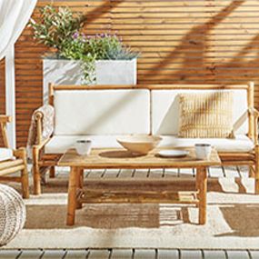 Boho-Gartenecke