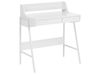 Home Office Desk with Hutch BROXTON 77 cm 46 cm White
