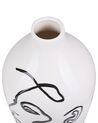 Vase décoratif blanc 25 cm HELIKE_810733