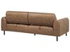 3 Seater Fabric Sofa Brown ASKIM_917689