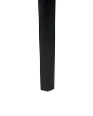 Set di 4 sedie alte SECEDA 2 in 1 Materiale sintetico Nero_988157