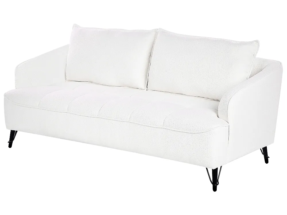 Sofa 3 Seater HOBRO Boucle White_1183987