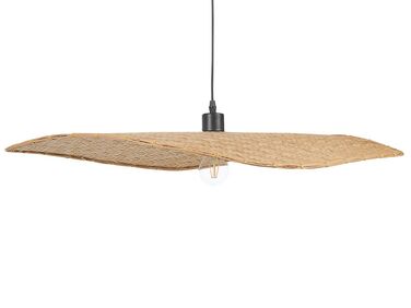 Lámpara de techo de madera de bambú clara 123 cm GALANA