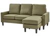 Sofa 3-osobowa z otomaną zielona AVESTA_935646