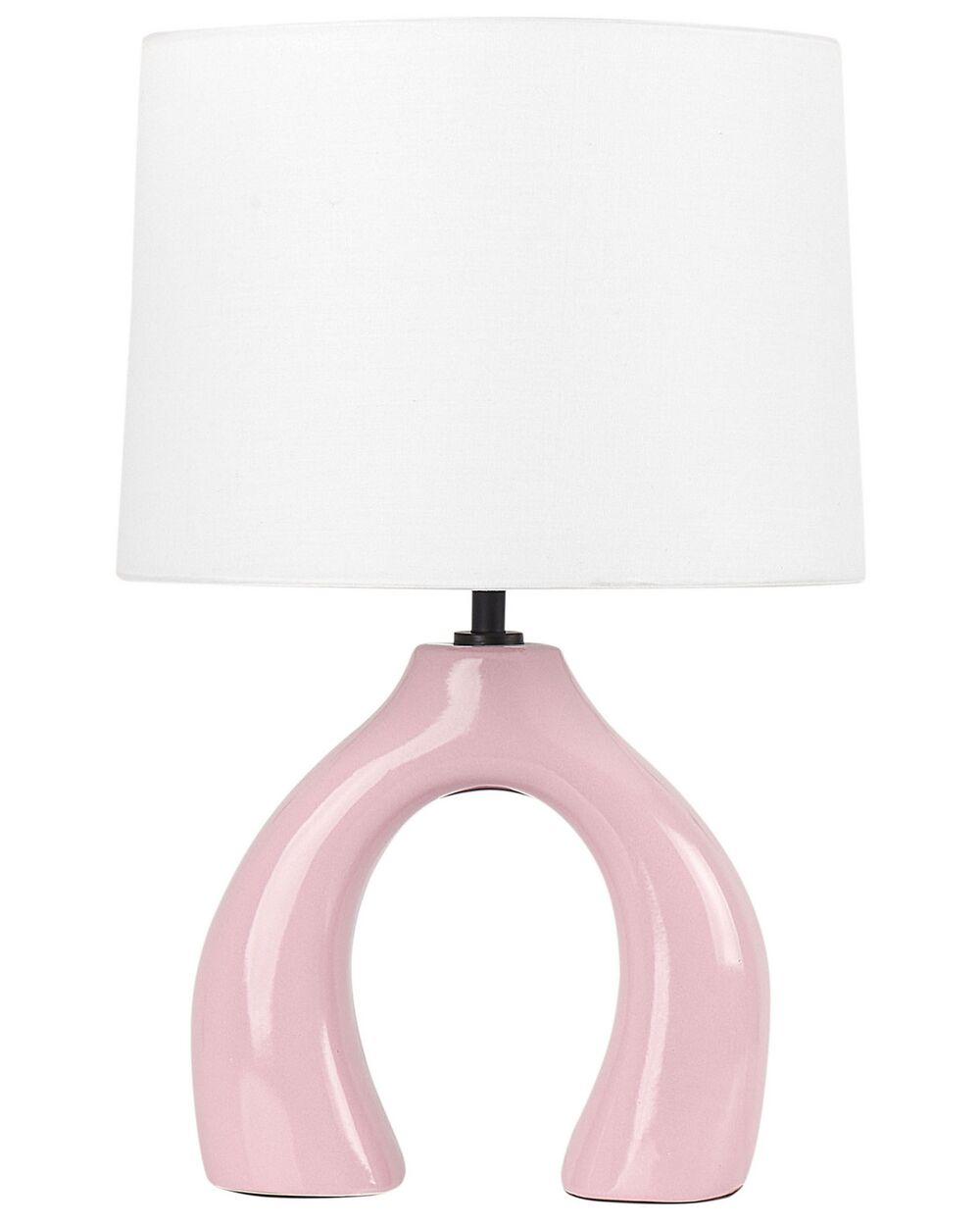 Table Lamp ABBIE Ceramic Pink Beliani