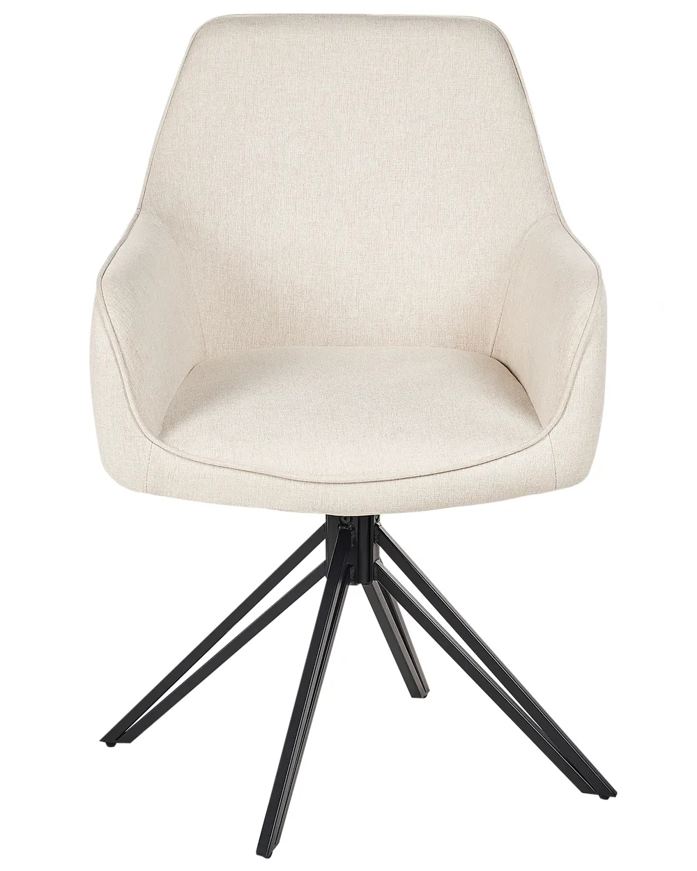 Set di 2 sedie da pranzo JODAR Tessuto Beige chiaro_945665