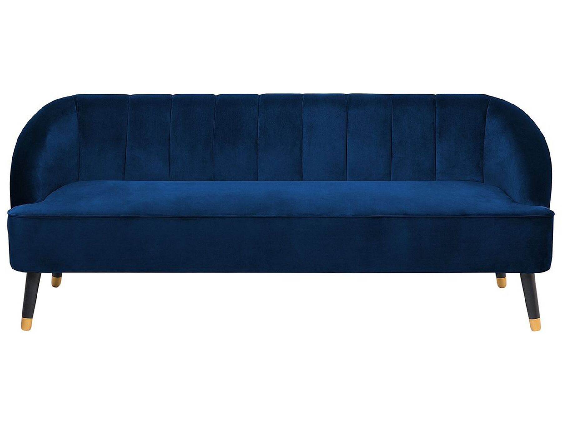 Soffa 3-sits sammet koboltblå ALSVAG_732200