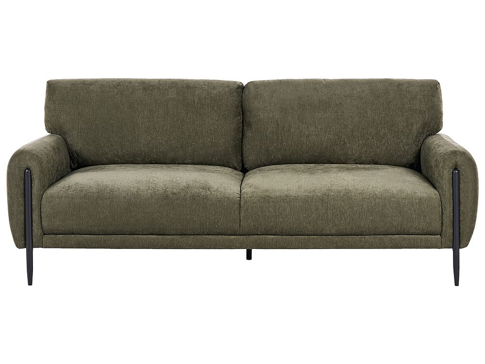 Sofa 3-Sitzer SKARO Chenillegewebe Grün