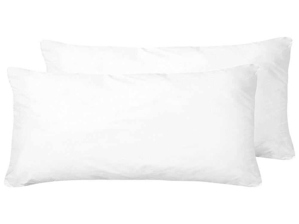 Set of 2 Microfibre Bed High Profile Pillow 40 x 80 cm ERRIGAL Beliani.es