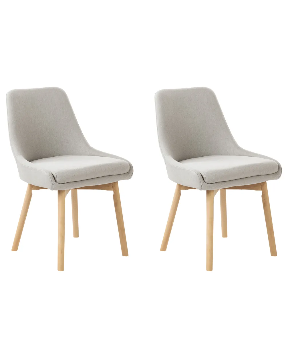 Set of 2 Dining Chairs MELFORT Light Grey